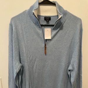 NWT J Crew 1/4 zip up sweater